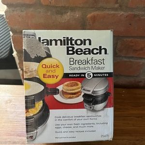 Unopened Hamilton beach breakfast maker